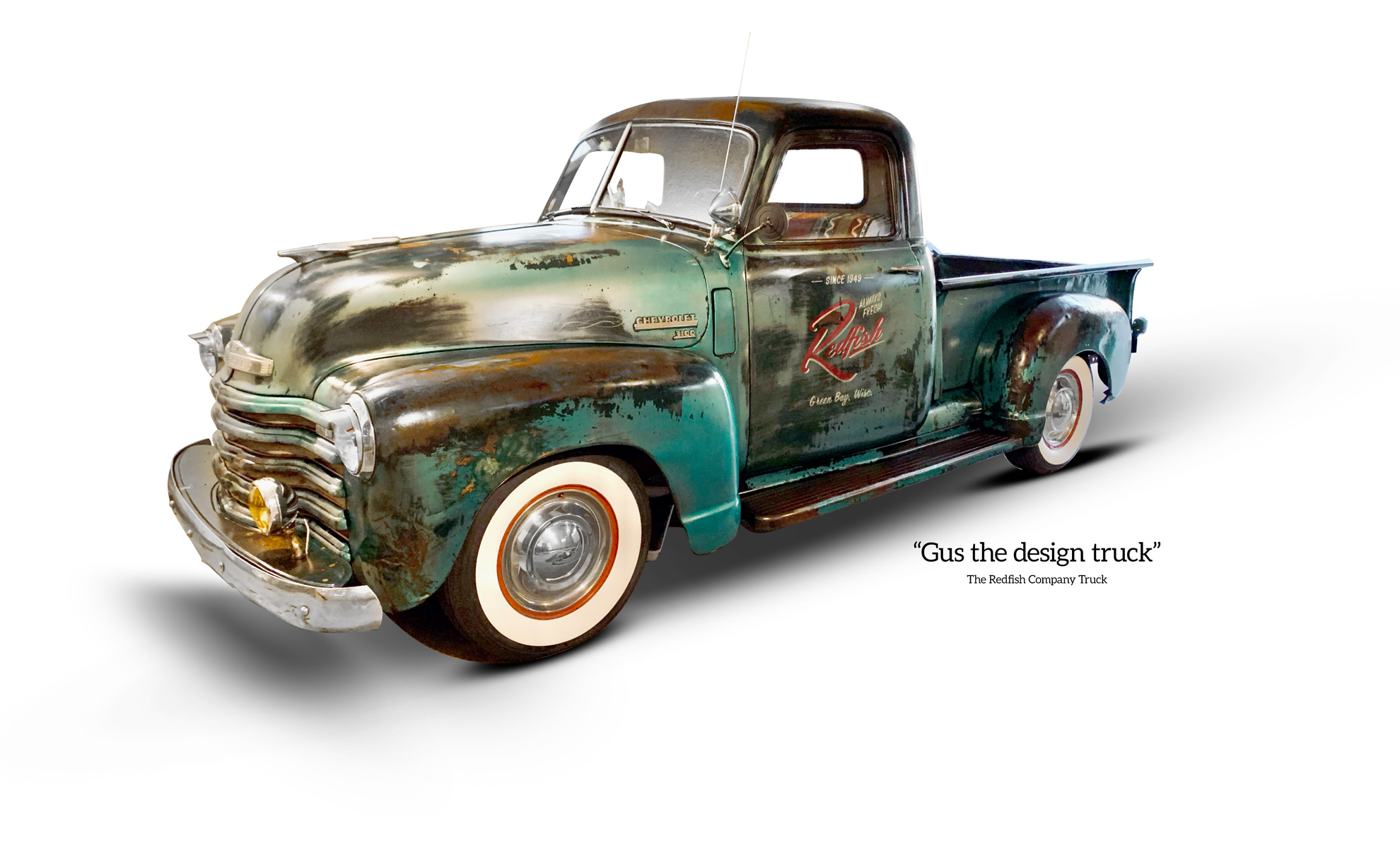 1947 Chevy Pickup Truck - Redfish Collective Downtown Green Bay Agency